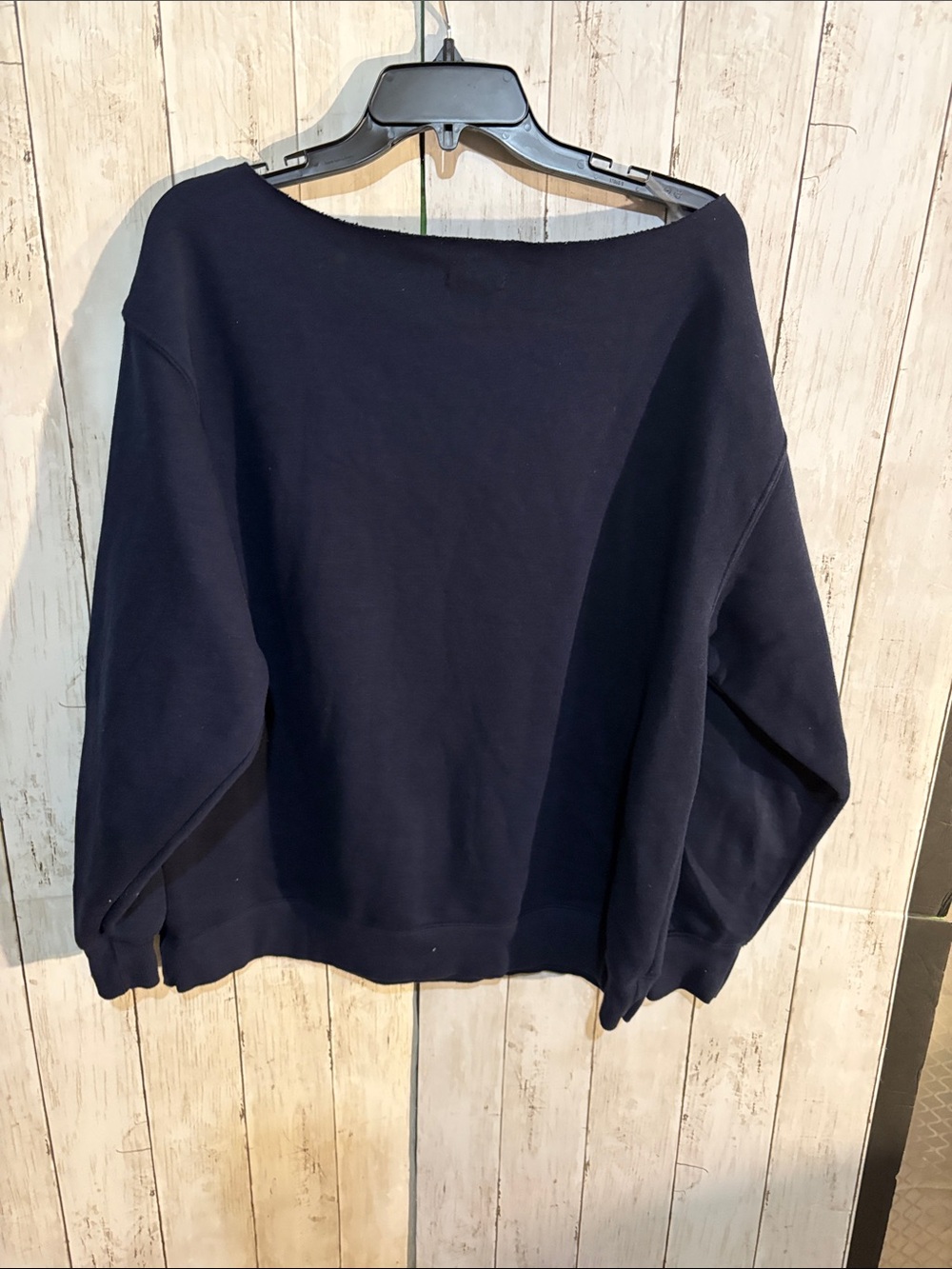 wild fable Navy "New York" off shoulder Sweatshirt - Picture 3 of 3